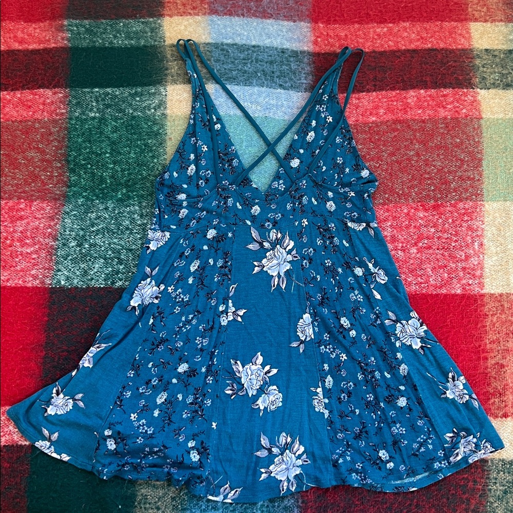 Kimchi Blue Teal Floral Cami - Picture 3 of 3